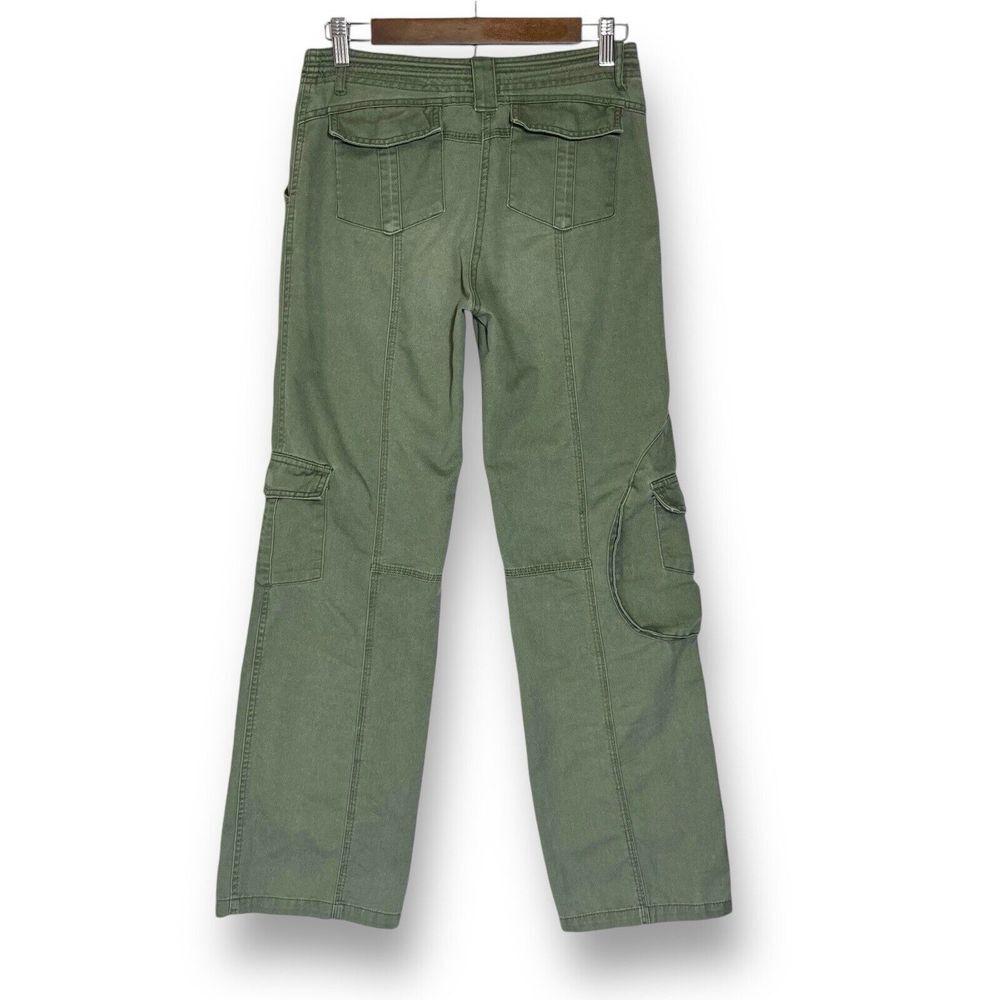 John Galt | Brandy Melville | Kim Cargo Pants | Army Green | Womens Size 6 Jeans - Picture 6 of 8